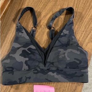 Forest camo adjustable mesh bra
